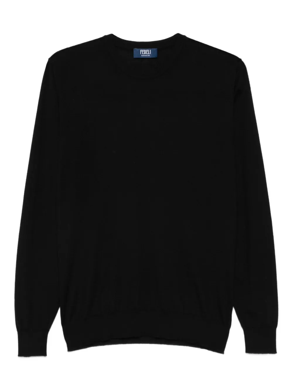 Fedeli crew-neck long-sleeve top - ブラック Fedeli crew-neck long-sleeve top - ブラック
