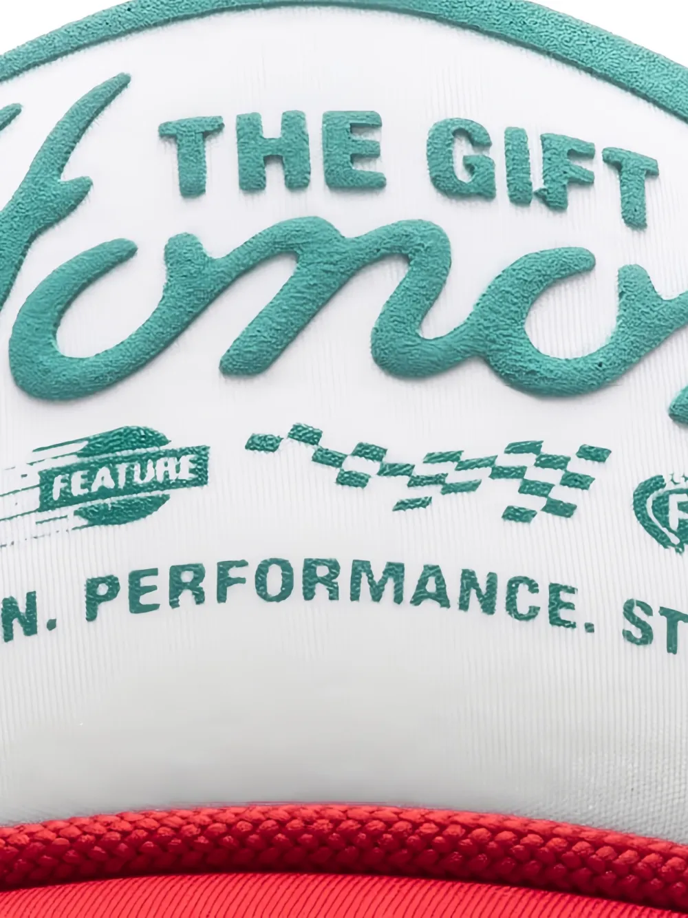 Honor The Gift Pet met logo-reliëf Rood