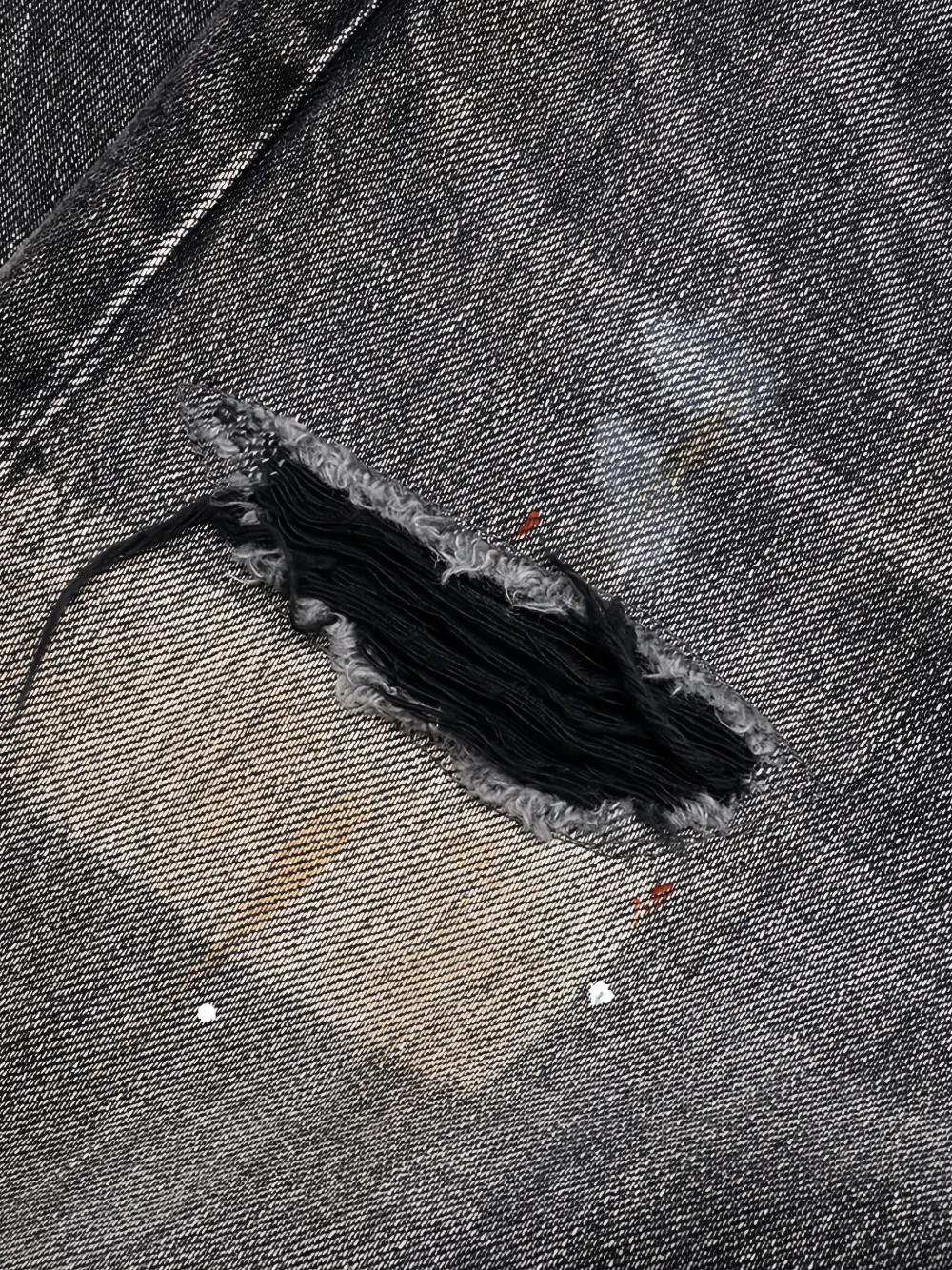 John Elliott Gerafelde jeans Zwart