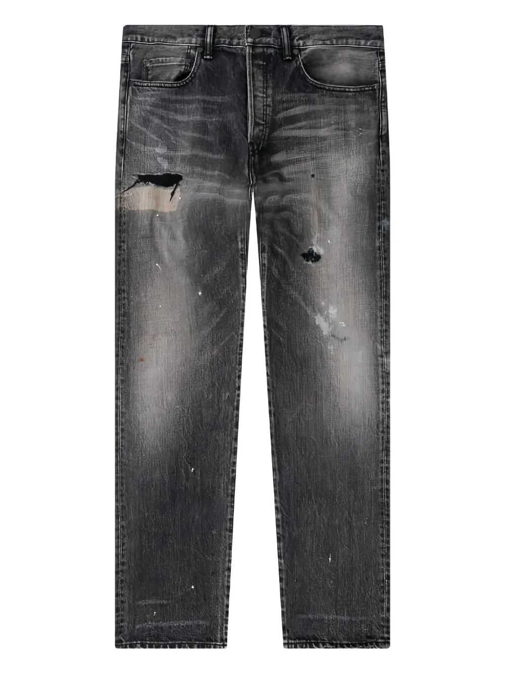John Elliott Gerafelde jeans Zwart