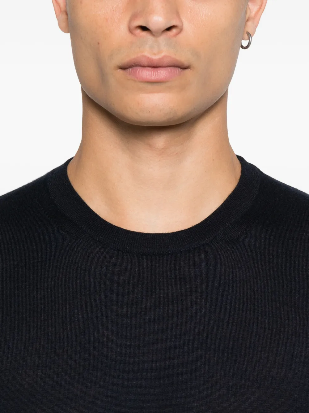 Fedeli Top met ronde hals Blauw