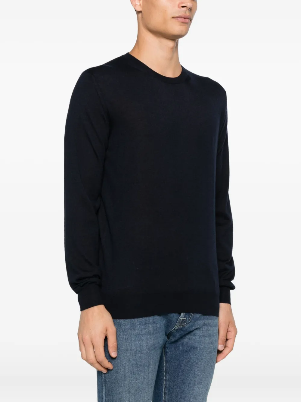 Fedeli Top met ronde hals Blauw