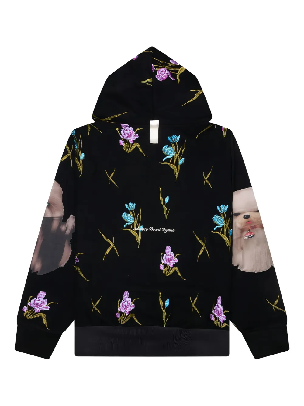 Advisory Board Crystals Hoodie met bloemenprint Zwart
