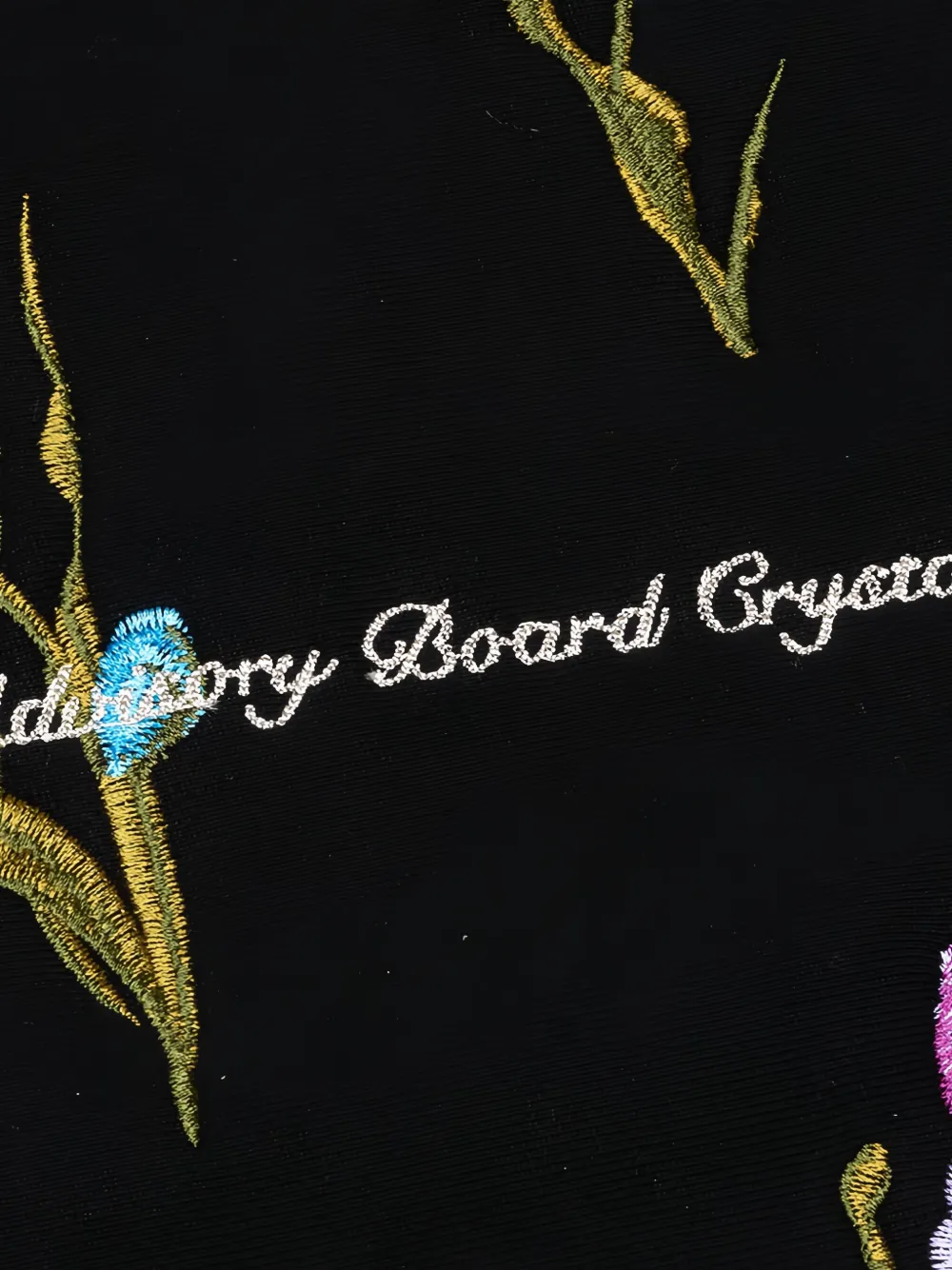 Advisory Board Crystals Hoodie met bloemenprint Zwart