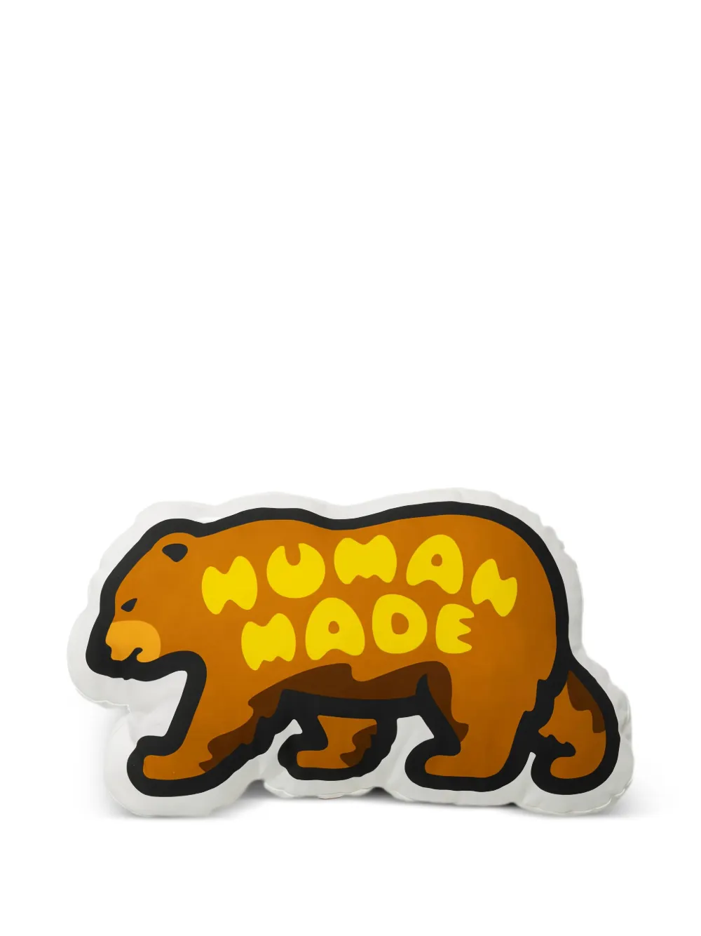 Human Made bear-logo cushion | Brown | Image 1