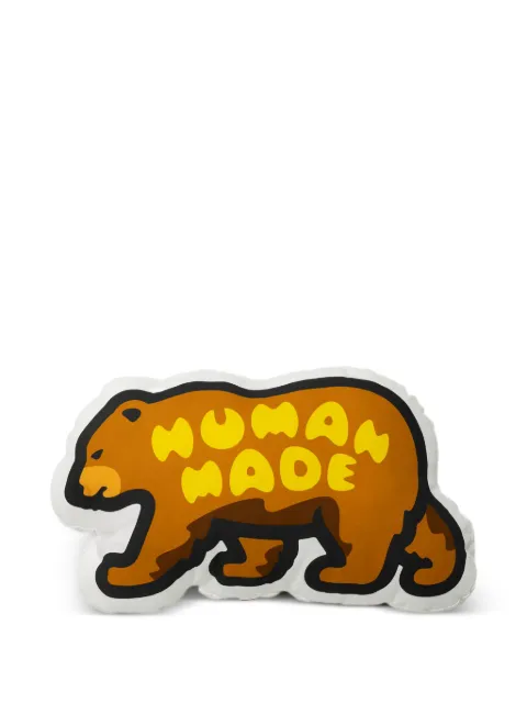 Human Made bear-logo cushion
