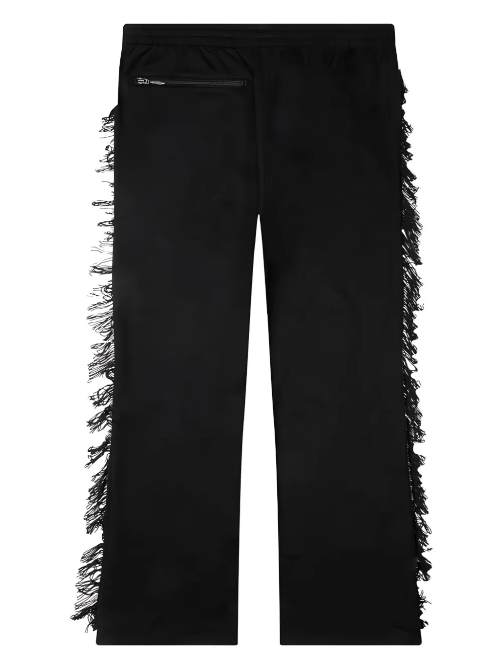 Needles Broek met franje detail Zwart
