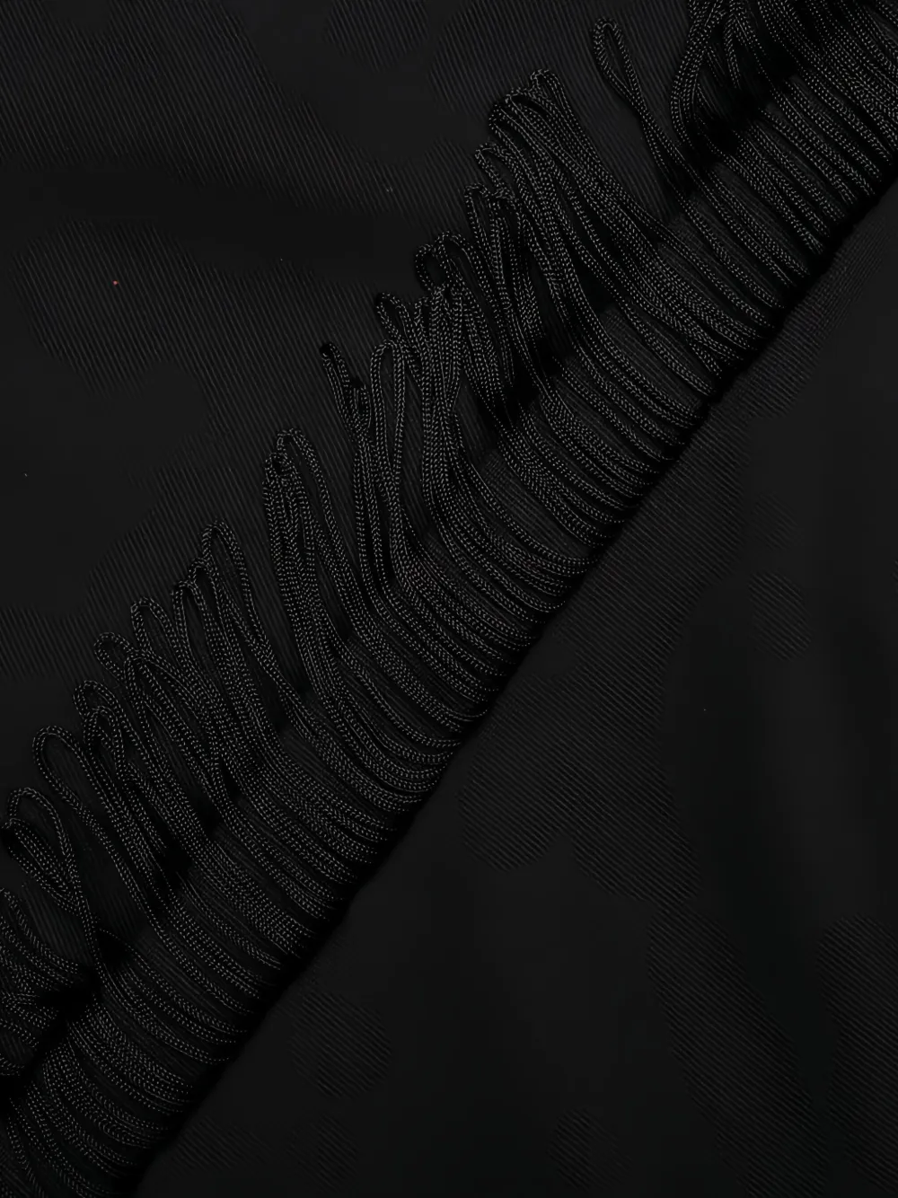 Needles Broek met franje detail Zwart