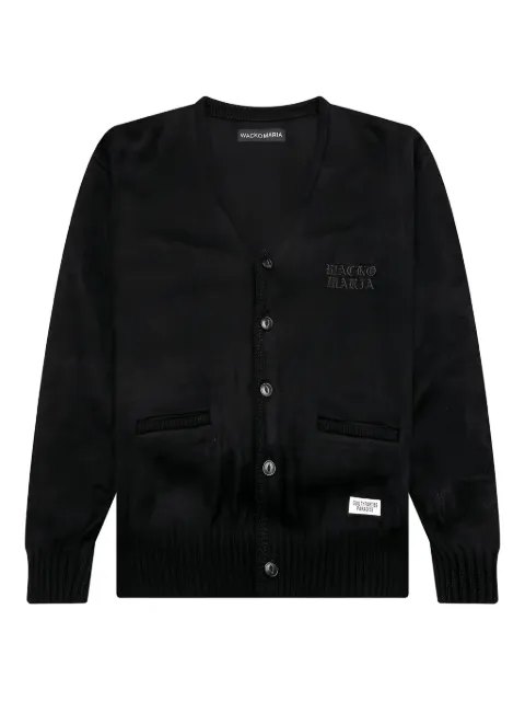WACKO MARIA logo-embroidered cardigan