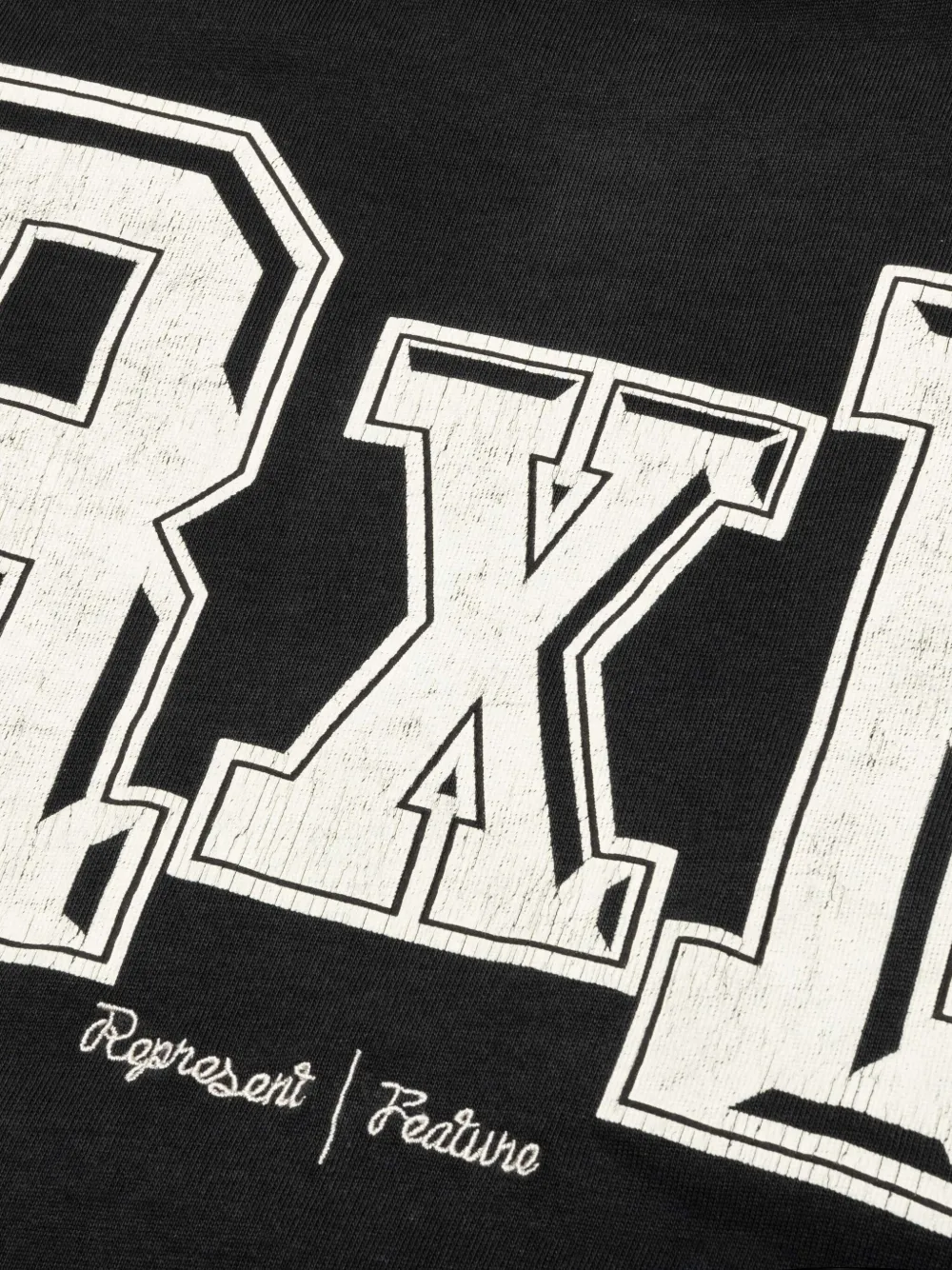 Represent T-shirt met grafische print Zwart