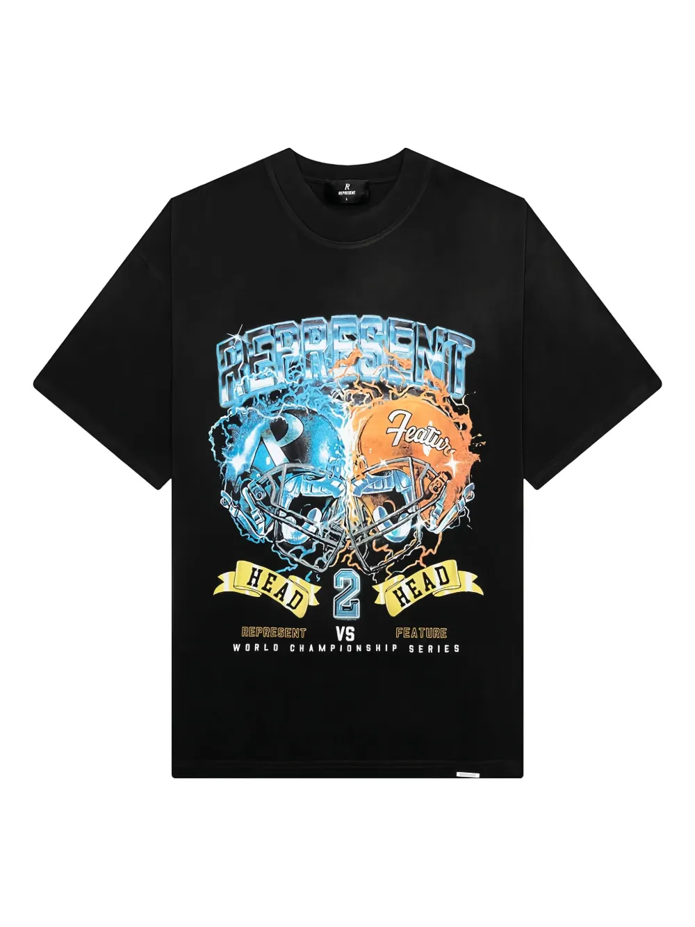Represent T-shirt met grafische print Zwart