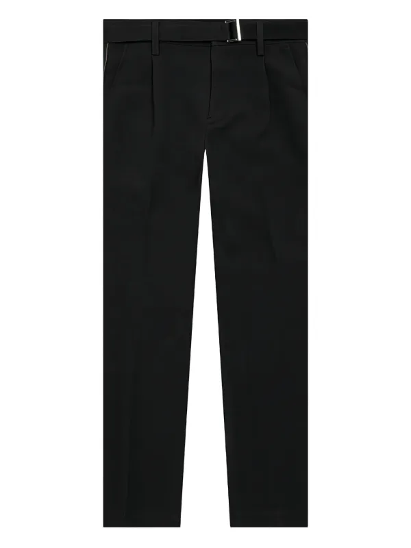 Sacai Logo-engraved Trousers in Black