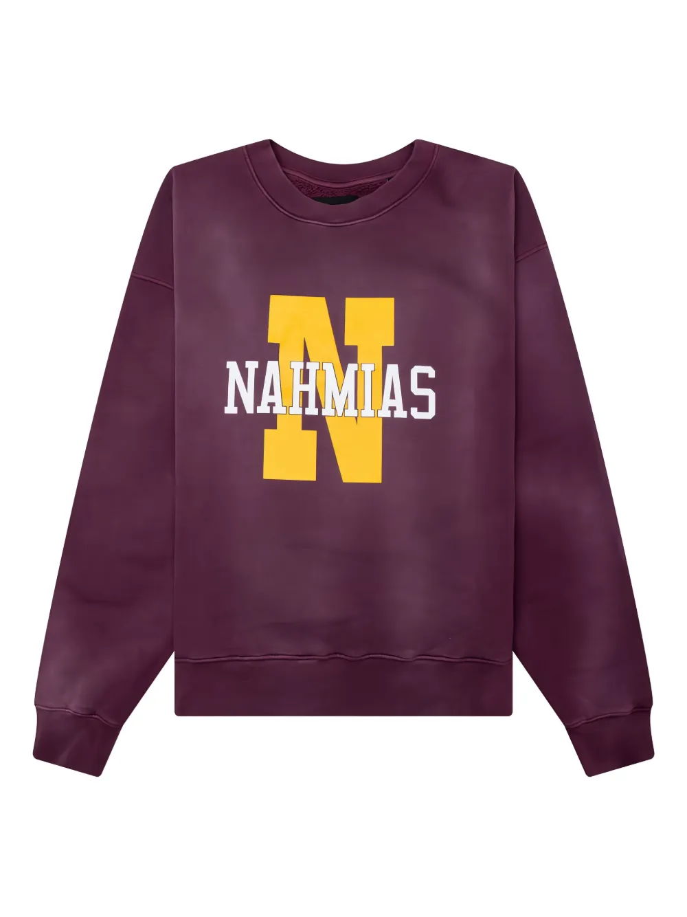 Nahmias crew-neck sweatshirt - パープル Nahmias crew-neck sweatshirt - パープル