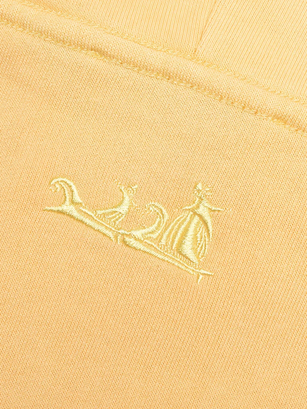 Lanvin Hoodie met palmboom en ombré-effect Beige