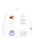 Neighborhood graphic long-sleeve sweatshirt - White