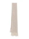 Fedeli cable-knit tassel-detail scarf - Neutrals