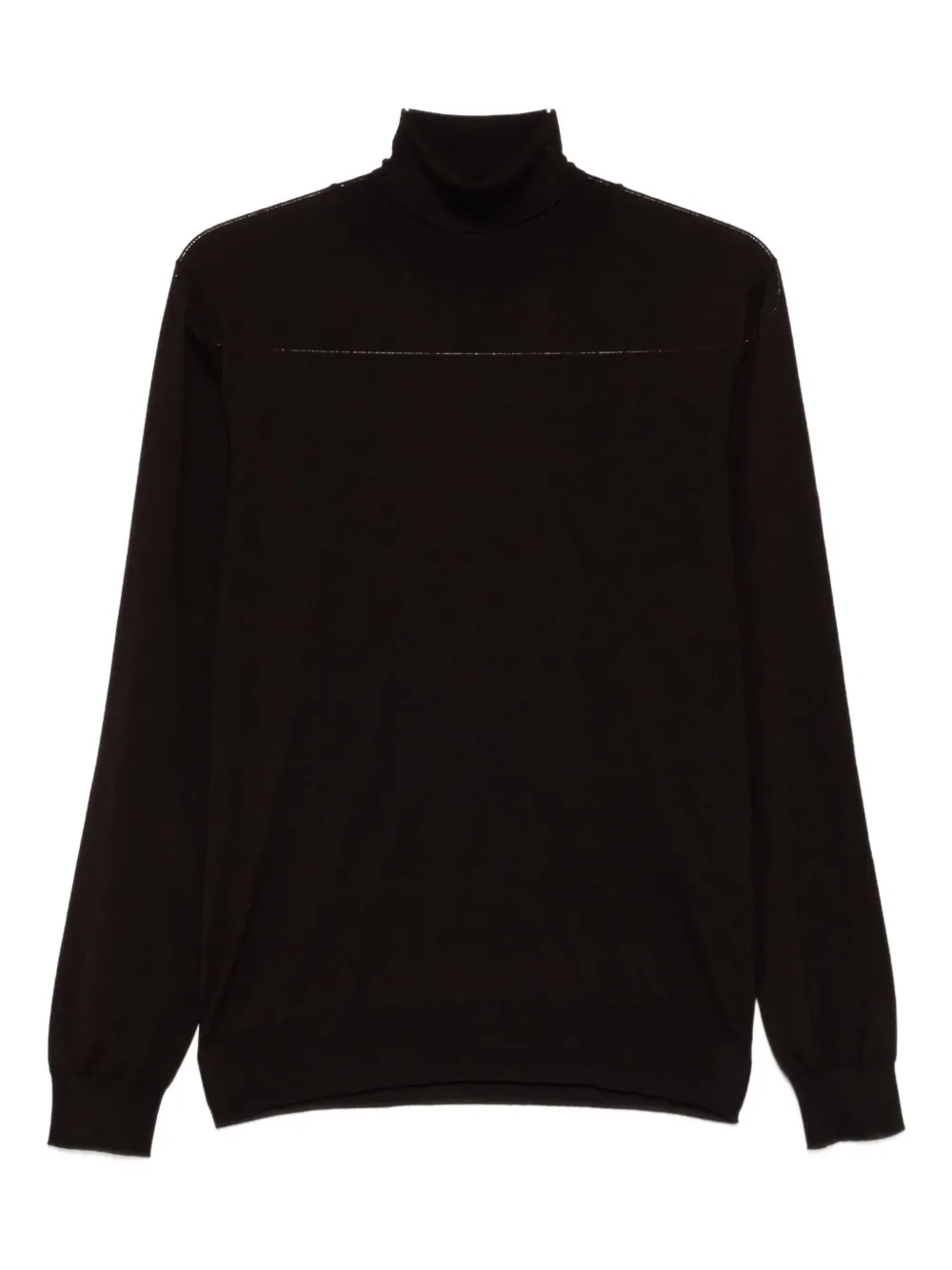 Fedeli roll-neck long-sleeve sweater - ブラウン Fedeli roll-neck long-sleeve sweater - ブラウン