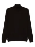 Fedeli roll-neck long-sleeve sweater - Brown