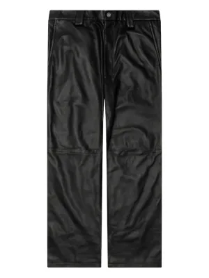 DRIES VAN NOTEN レザーパンツ | ブラック | FARFETCH JP