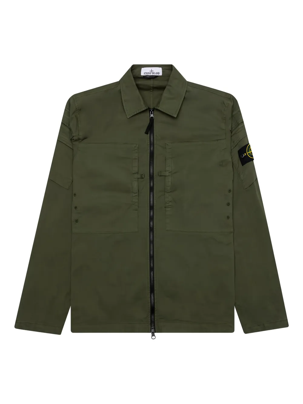 Stone Island ジップアップ ジャケット - グリーン Stone Island ジップアップ ジャケット - グリーン