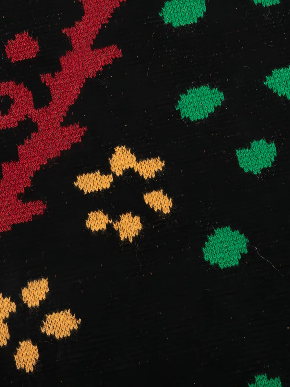 RHUDE Intarsia gebreide trui Zwart