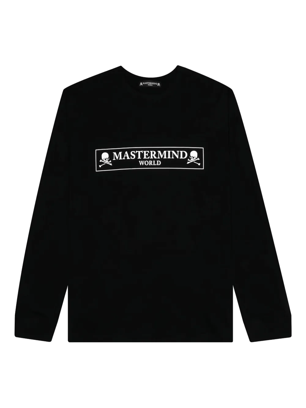Mastermind World logo-print long-sleeve T-shirt - ブラック Mastermind World logo-print long-sleeve T-shirt - ブラック