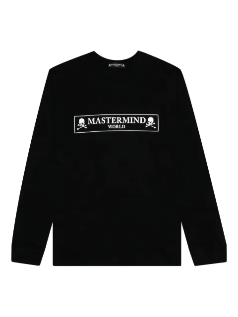 Mastermind World logo-print long-sleeve T-shirt