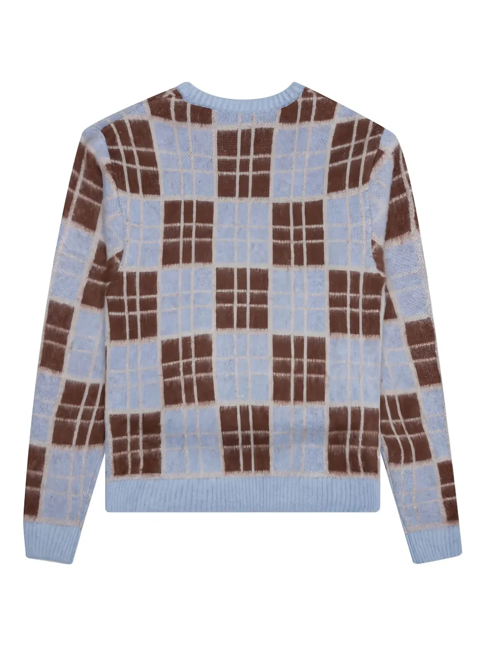 Awake NY Geruite trui - Blauw