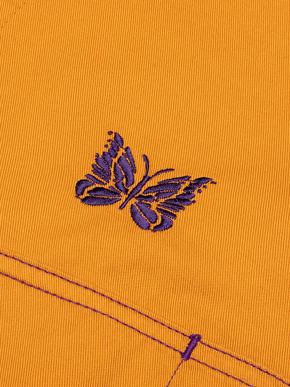 Needles x Smith's butterfly-embroidered jacket Oranje