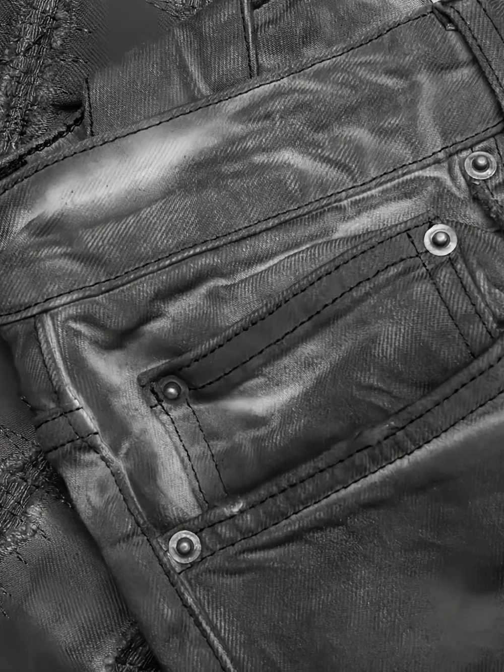 Ksubi Chitch Oil Slick Repair jeans Zwart