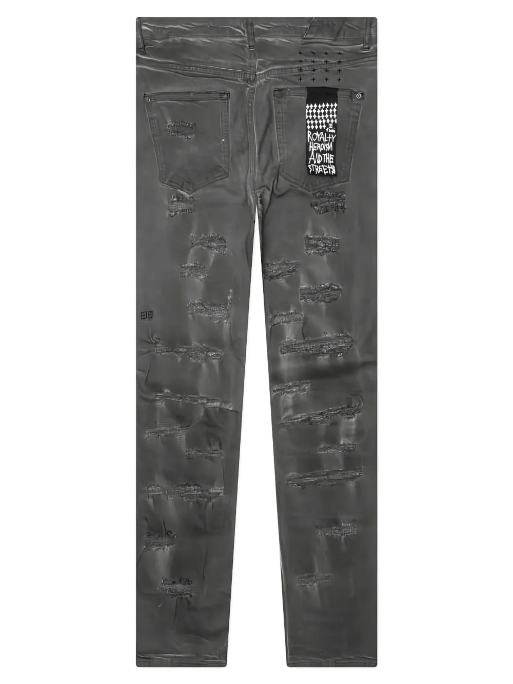 Ksubi Chitch Oil Slick Repair jeans Zwart