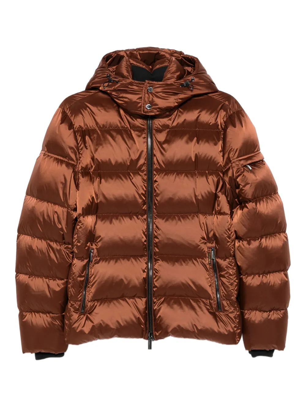 hooded quilted jacket