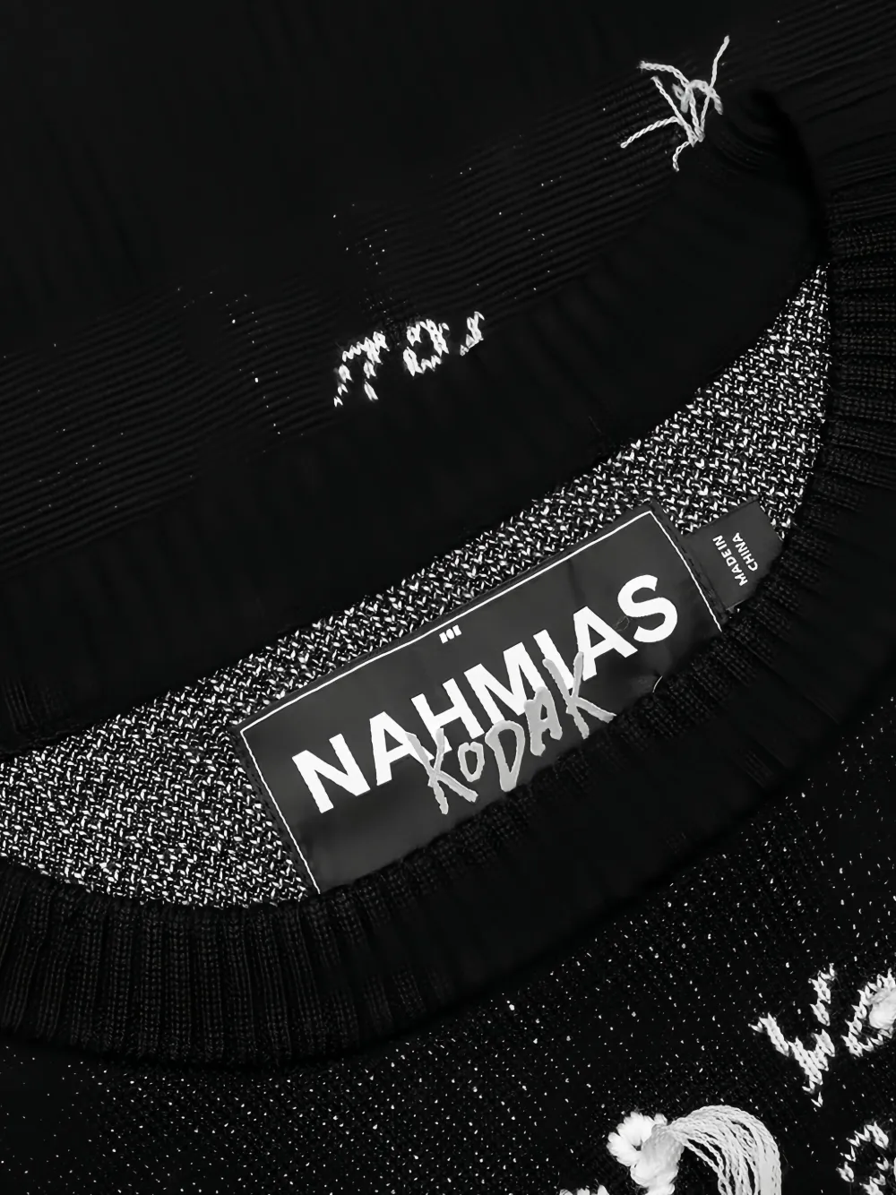 Nahmias X Kodak trui met ronde hals Zwart