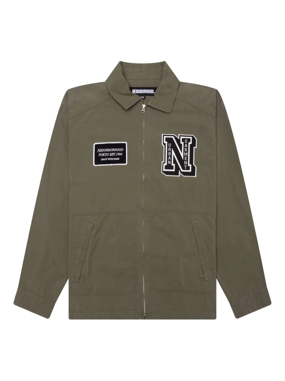 Neighborhood Jack met rits Groen