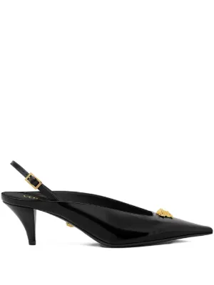 Miu Miu Mule Com Salto e Mesh | Marrom | FARFETCH BR