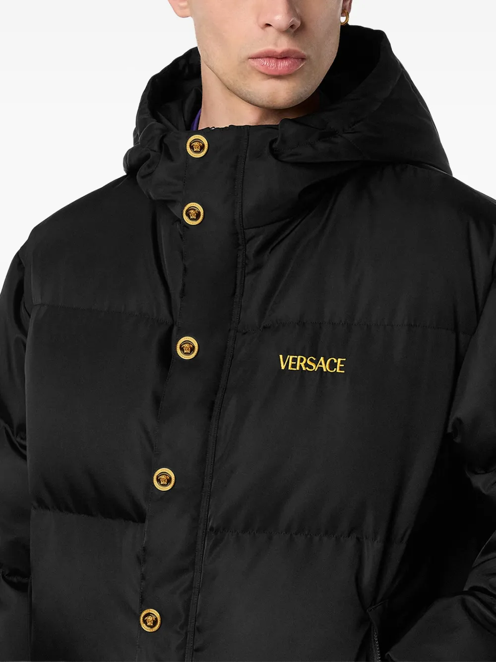 Versace ロゴ ジャケット | ブラック | FARFETCH JP