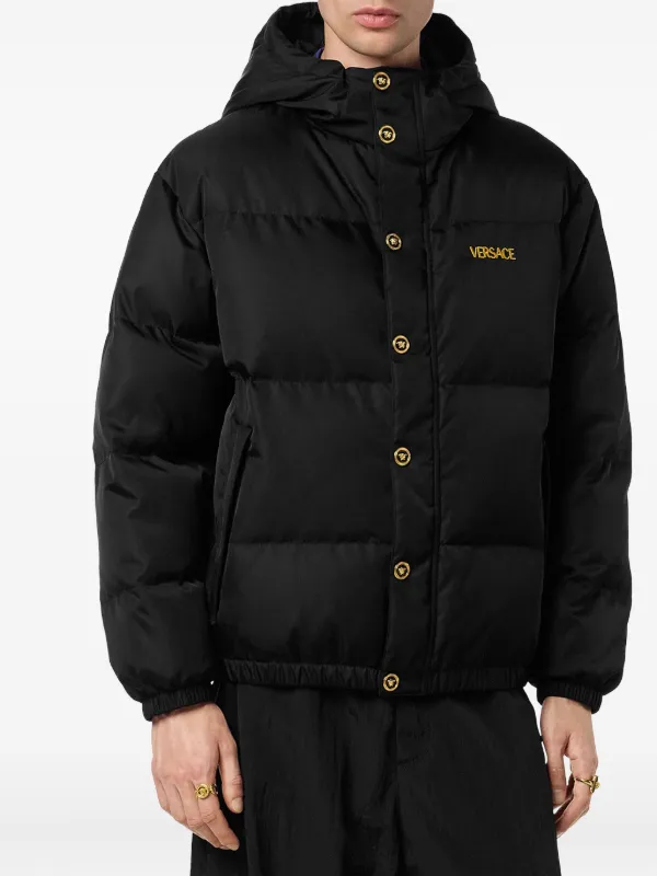 ジャケット・アウター VERSACE, Boa Down Jacket VERSACE ヴェルサーチ バロック柄リバーシブルダウンジャケット