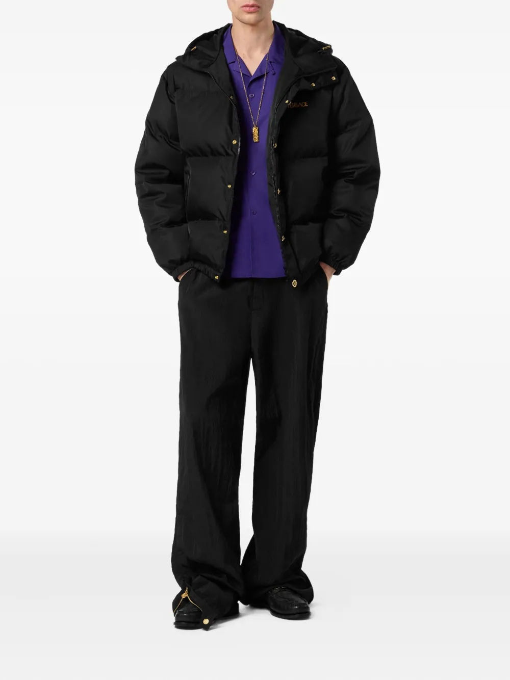 Versace embroidered-logo jacket | Down Jackets | Image 2