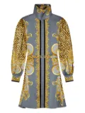 Versace silk animal-print dress - Grey