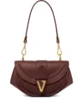 Versace small Virtus leather shoulder bag - Red