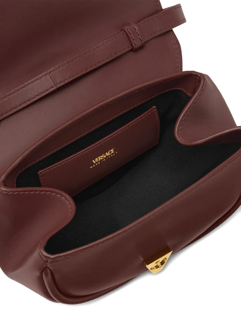 Versace Virtus leren schoudertas Rood