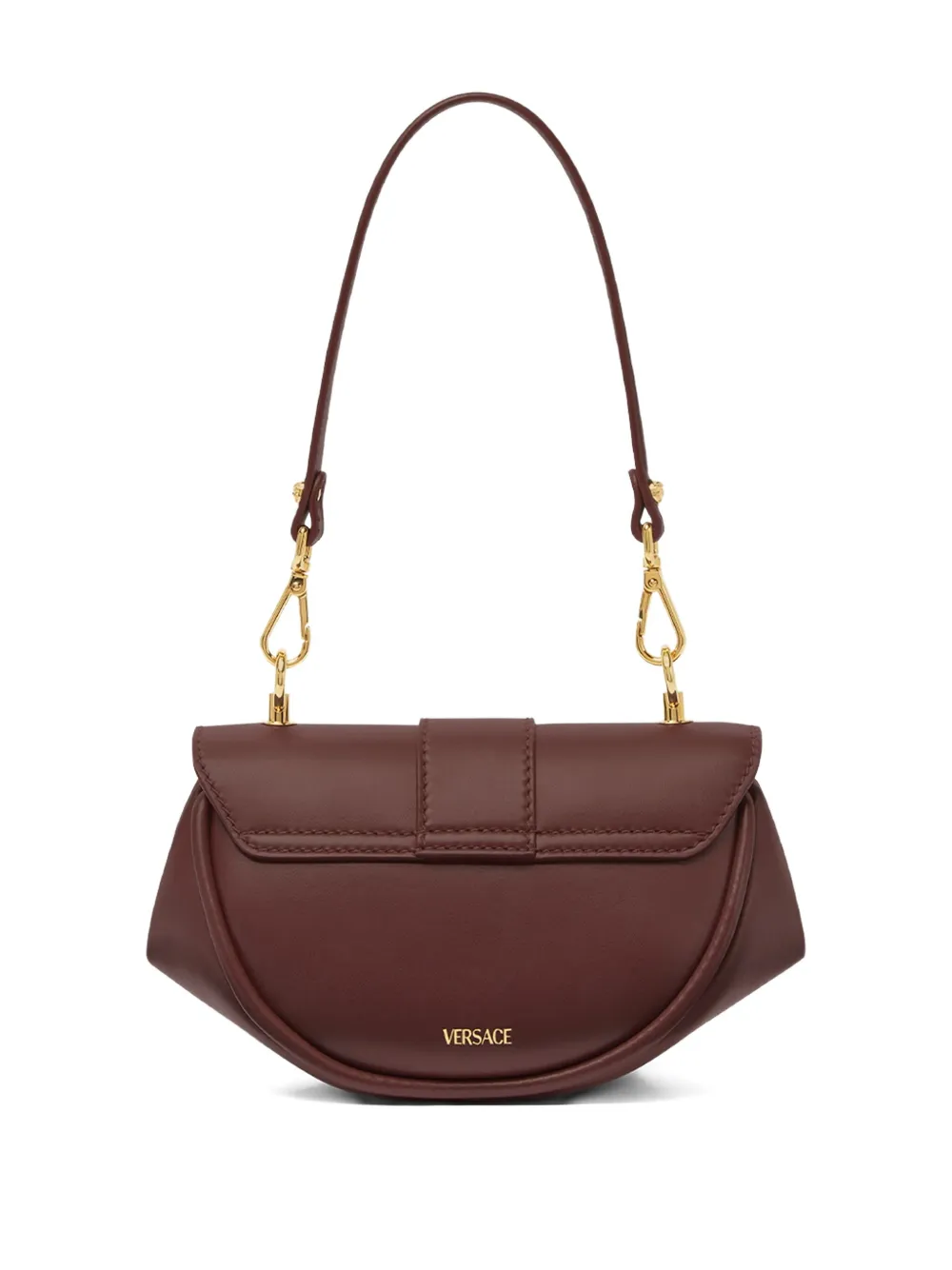 Versace Virtus leren schoudertas Rood