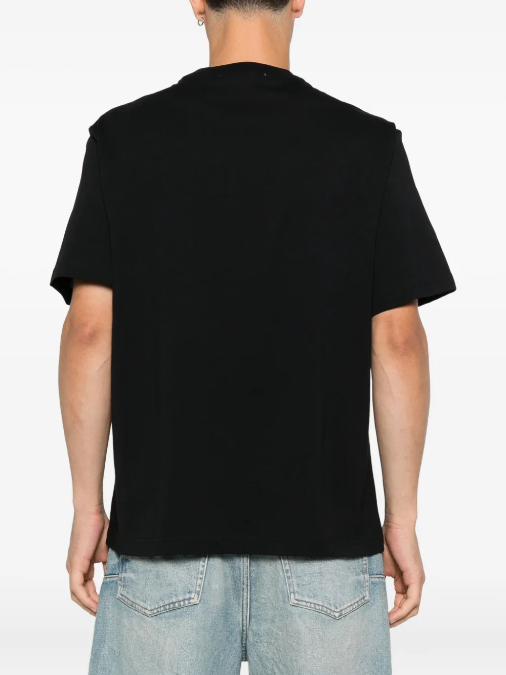 Iceberg Katoenen T-shirt met logoprint Zwart