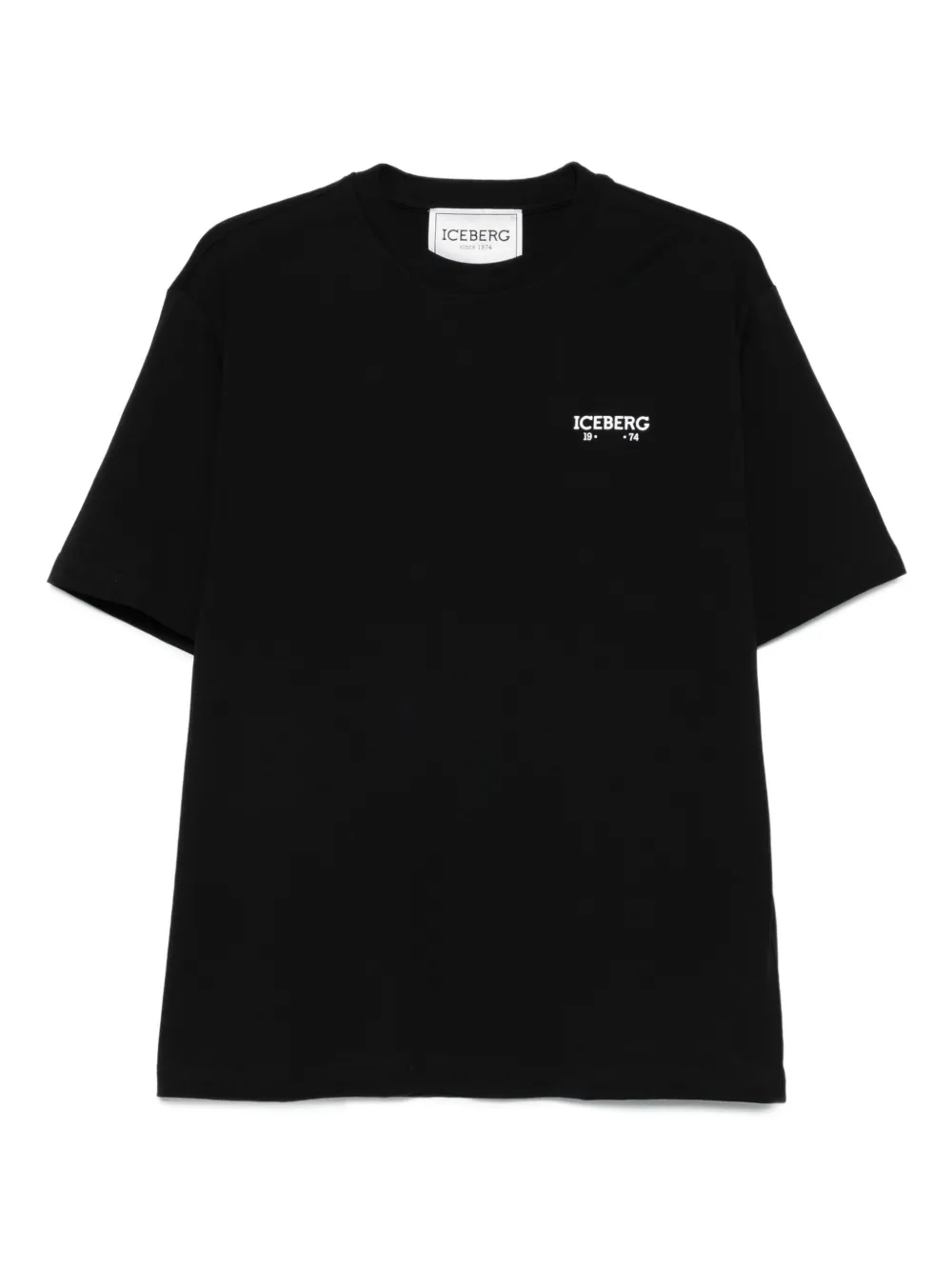 Iceberg logo-print cotton T-shirt Zwart