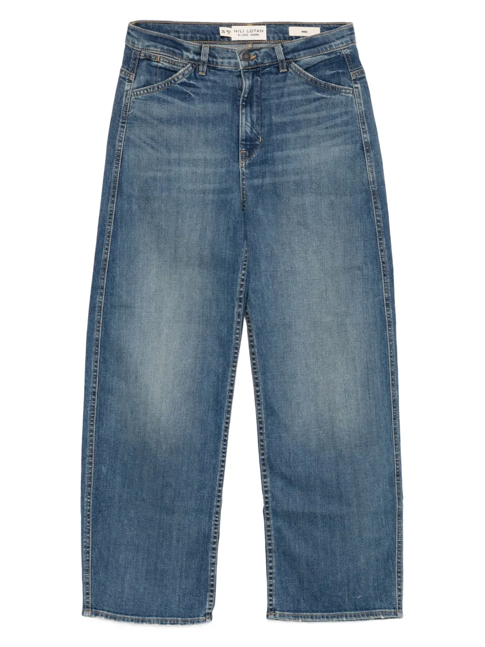 cotton-blend jeans