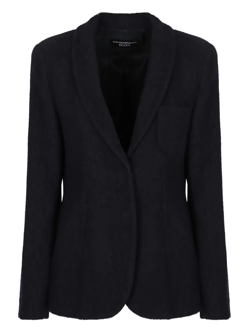 Emporio Armani single-breasted blazer Blauw