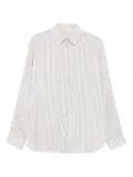 The Row Vanda striped long-sleeve shirt - White