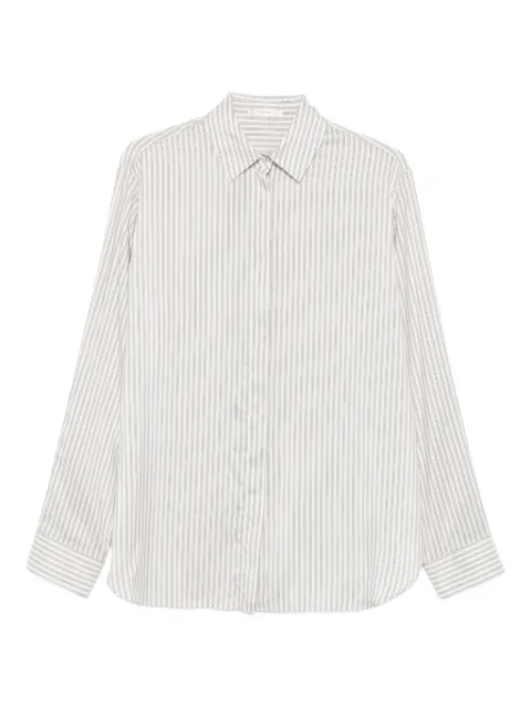 The Row Vanda striped long-sleeve shirt