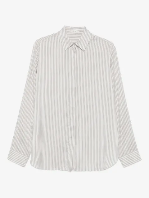 The Row Vanda striped long-sleeve shirt