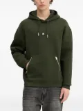 HUGO zip-pockets hoodie - Green